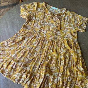 Karlie mini dress tiered floral summer sundress size medium women’s dress